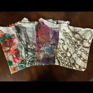 LOT of 4 Cache babydoll tops!